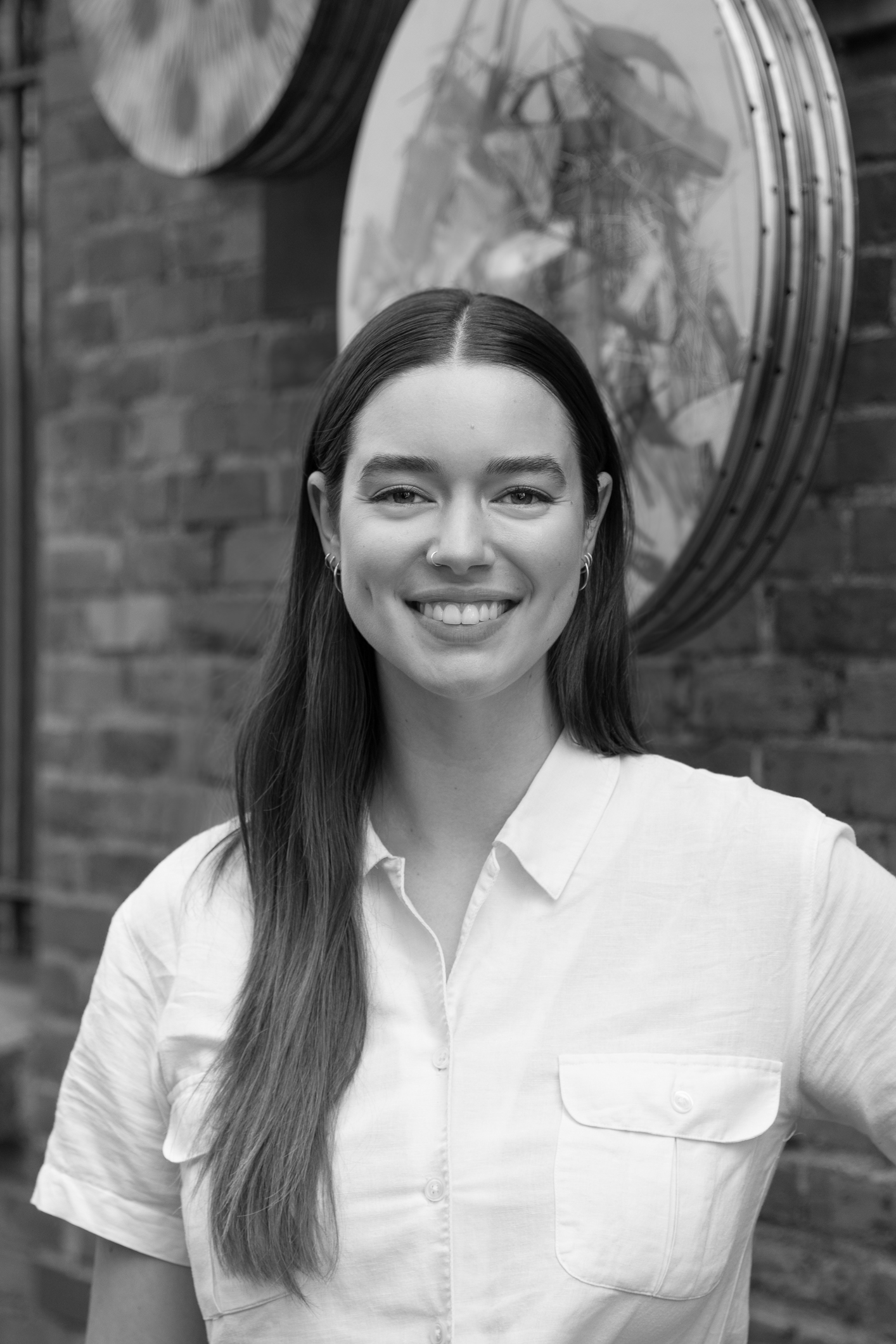 black & white film portrait of Josie Tunnell